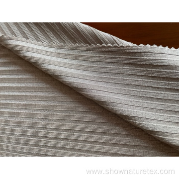 shining rib polyester fabric